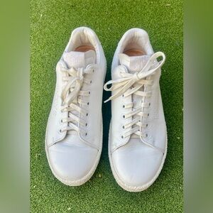 Women's EU Sz 40  Eytys Ace Leather Sneakers Crepe Soles Handmade White